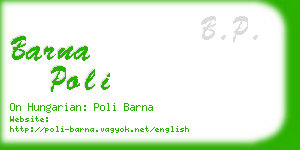 barna poli business card